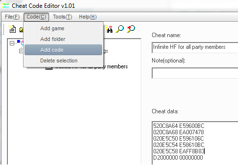 cheat code editor for r4ds cheats